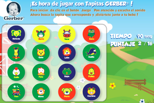 juego de tapitas gerber