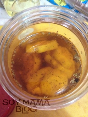 Berenjenas con aceite