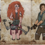 si las princesas de disney estuvieran en the walking dead