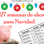 Plan "27 semanas de ahorro" para Navidad