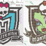 Monster High en Plastic Canvas