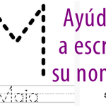 Ayudale a escribir su nombre