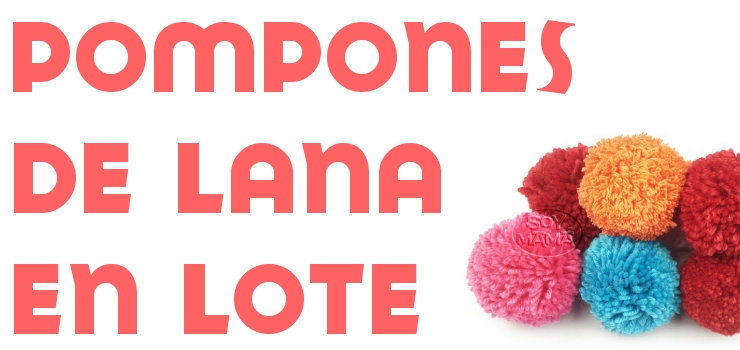 Pompones de lana en lote
