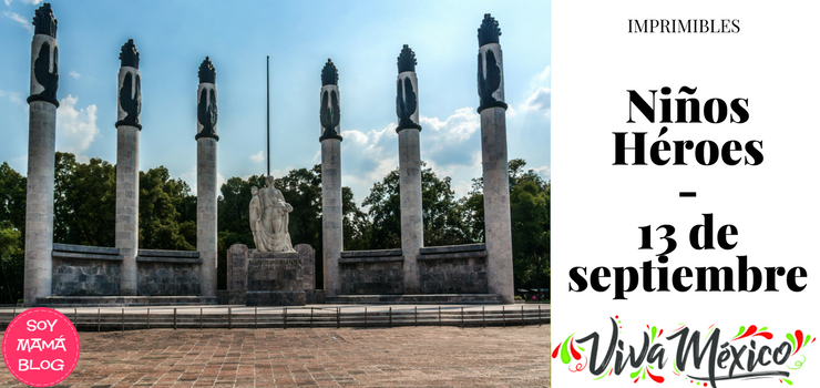 Imprimibles Niños Héroes - 13 de septiembre
