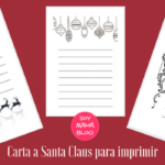 Carta a Santa Claus para imprimir