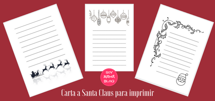 Carta a Santa Claus para imprimir