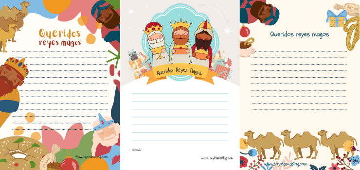 Carta a los Santos Reyes para imprimir