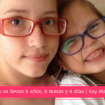 Mis hijas se llevan 5 años, 5 meses y 5 días. Y es genial!