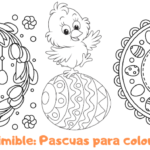 Imprimible Pascuas para colorear
