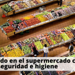 Comprando en el supermercado con seguridad e higiene