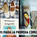 Preparativos para la Primera Comunión de Maia