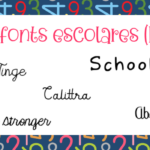 Fonts escolares (III) Fonts para libretas y libros