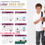 Calendario SEP Ciclo escolar 2025 2026