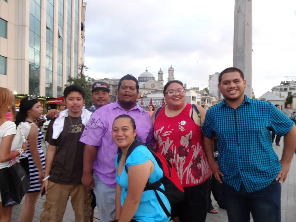 Koreti with Pacific Climate Warriors in Istanbul, Turkey