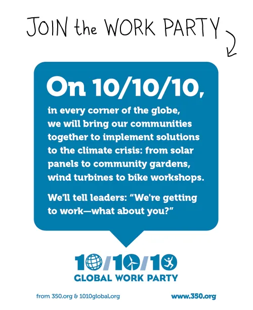10/10/10 Poster from 350.org
