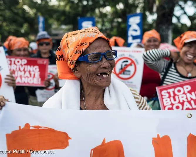 Break Free Cebu amplified the grassroots voices opposing the proposed Ludo coal thermal-powered plant, and of demanding justice for the affected communities in other coal plant sites in the province. Photo: Francesco Pistili/Greenpeace