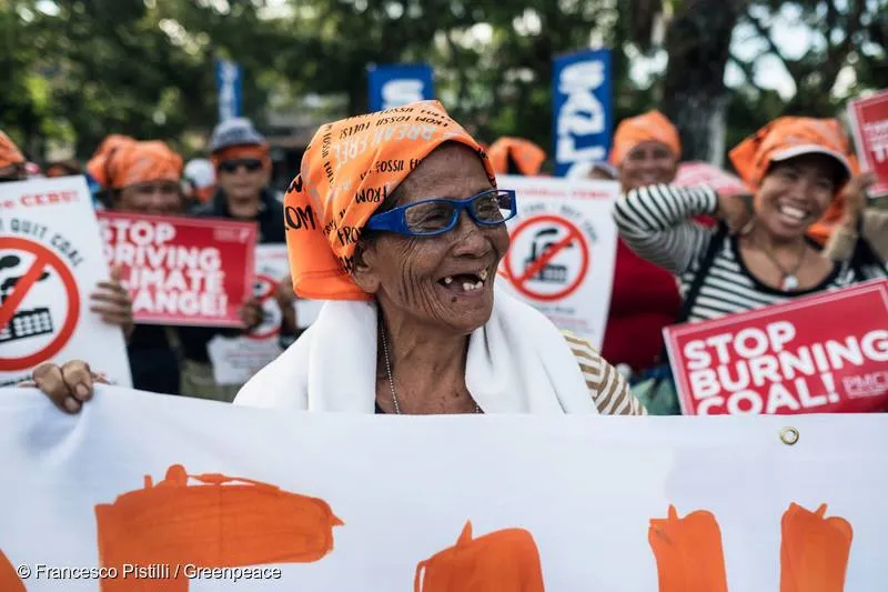 Break Free Cebu amplified the grassroots voices opposing the proposed Ludo coal thermal-powered plant, and of demanding justice for the affected communities in other coal plant sites in the province. Photo: Francesco Pistili/Greenpeace