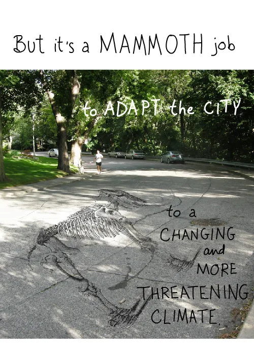 mammoth superimposed on Franke James road photo