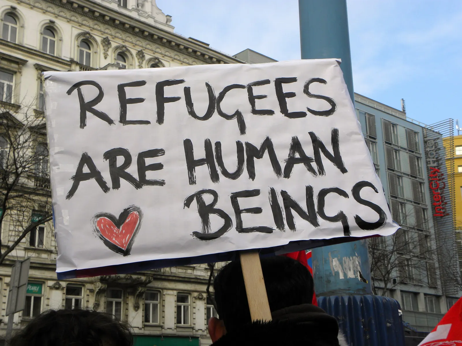 Refugees are human beings