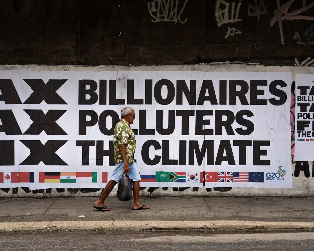 Tax Billionaires street art