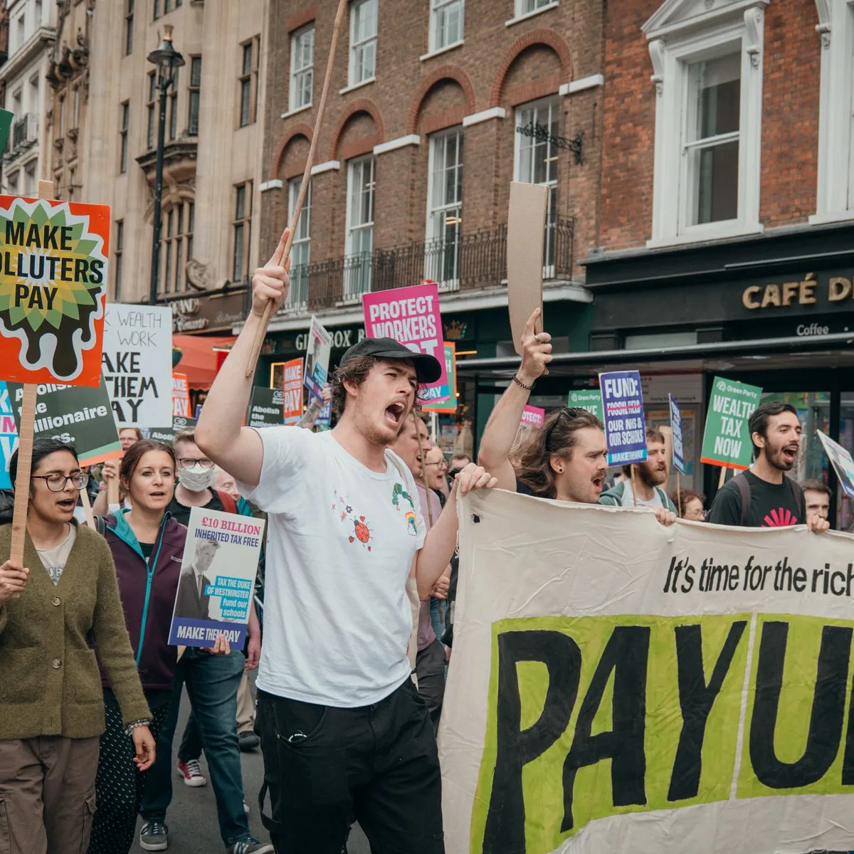 Make Polluters Pay march in the UK.