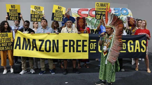 Ativistas pedem por uma Amazônia Live de Petróleo e Gás