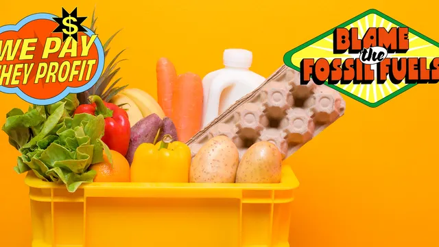 Basket with fruits and vegetables