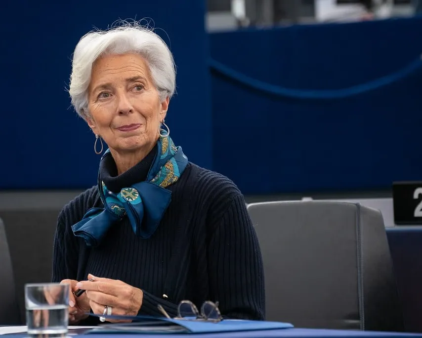 Picture of Christine Lagarde, head of the European Central Bank