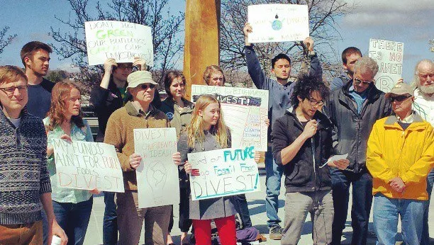 Divest Binghamton Kick-off Rally in April 2013