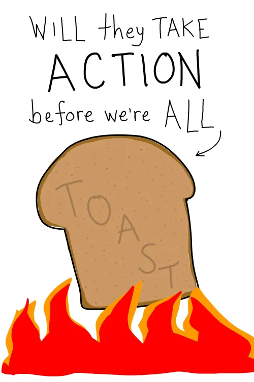 toast drawing by Franke James