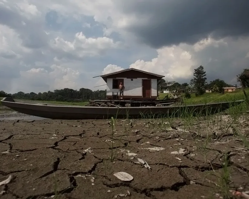 Drought-affected land in Brazil