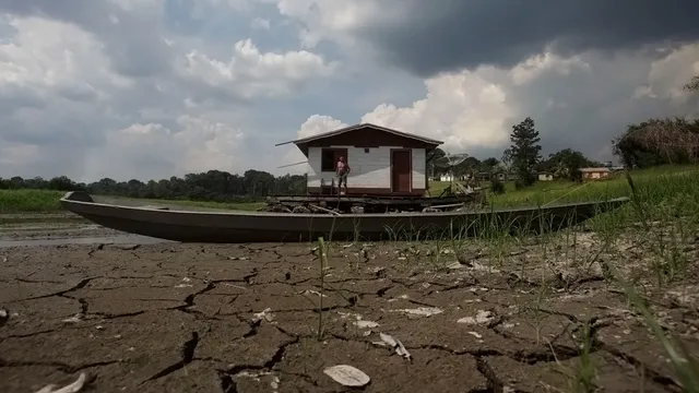 Drought-affected land in Brazil