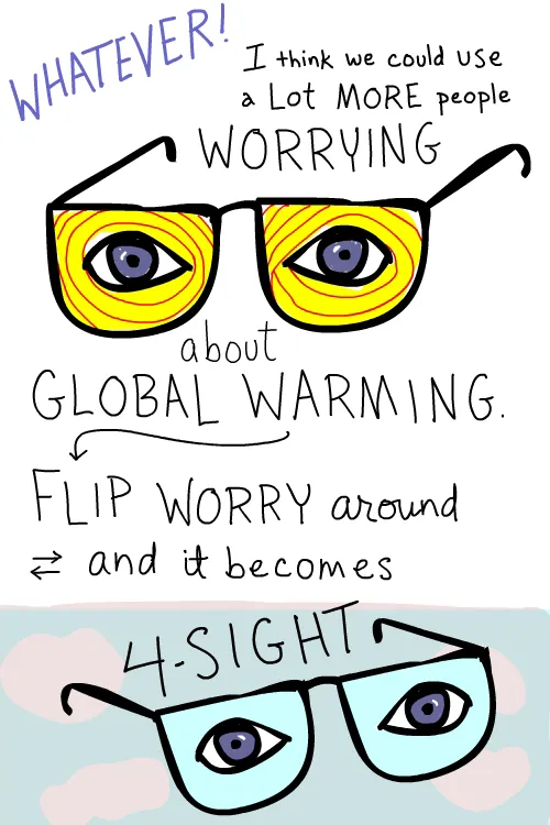 Flip worry drawing by Franke James