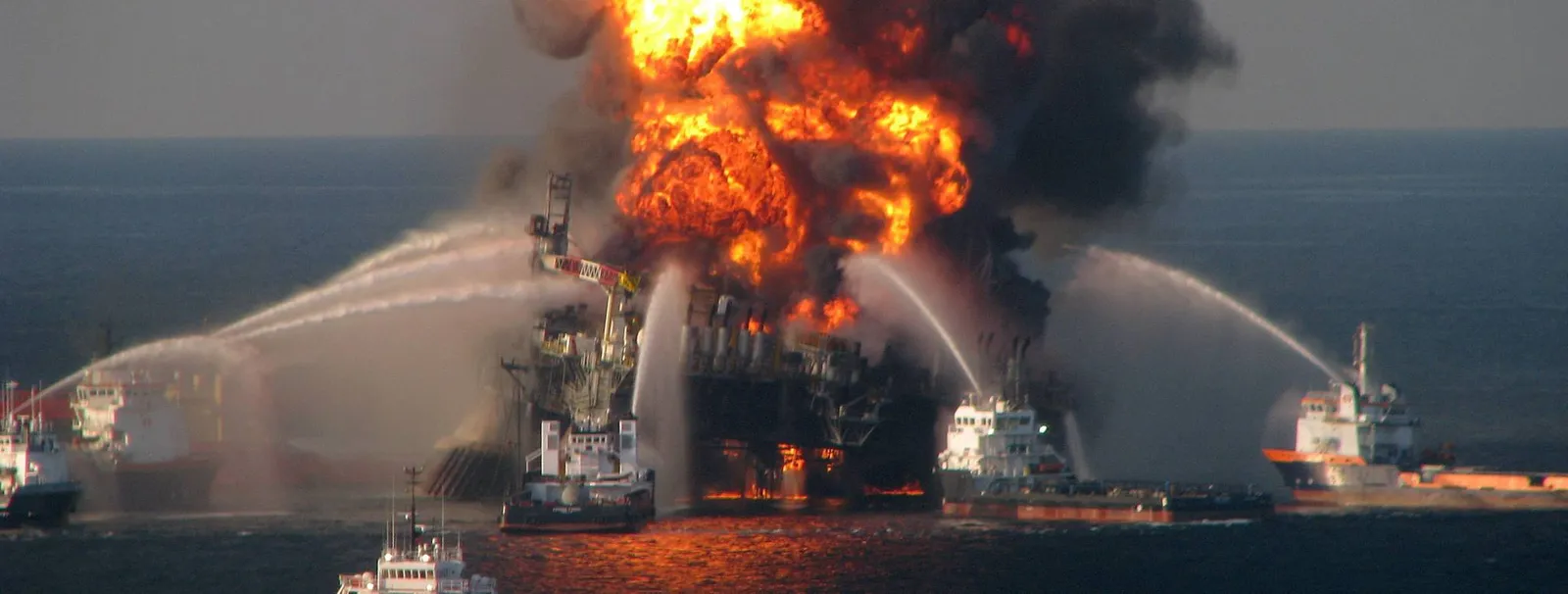 Coast Guard Attempts Burning Off Oil Leaking From Sunken Rig