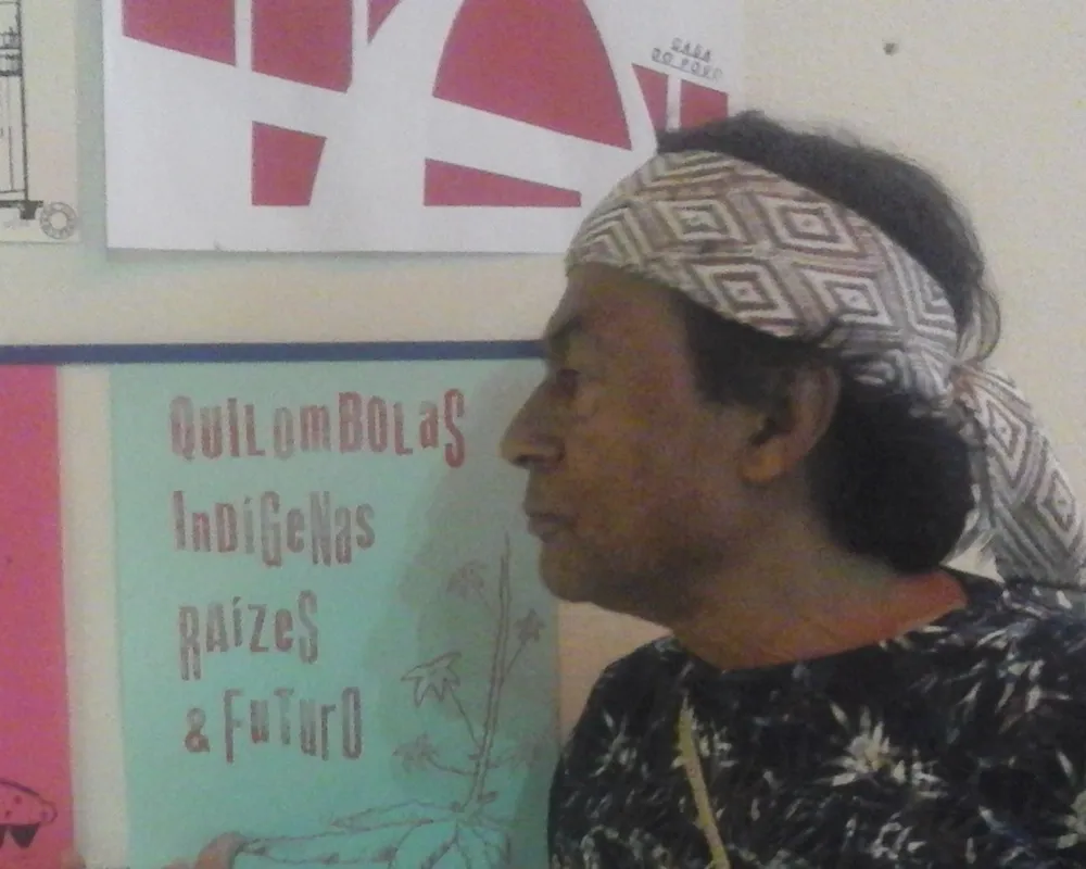 Ailton Krenak, na Casa do Povo, em SP - 05/10/2019