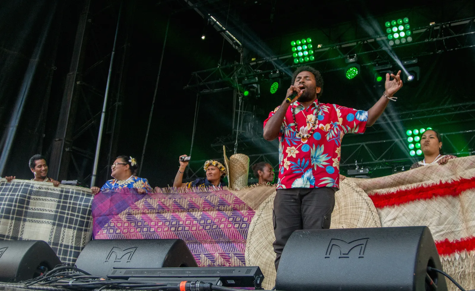 Stalin Konanaio performing his song on Climate Change