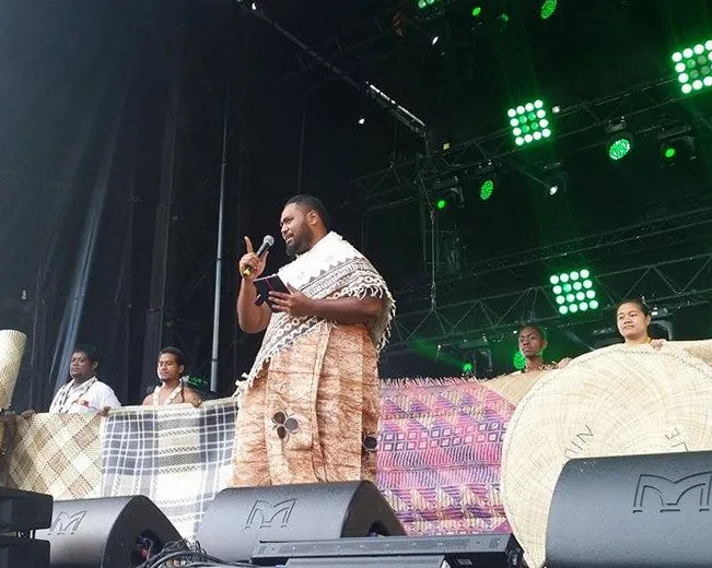 Pacific Climate Warriors share their story in Paris, France.