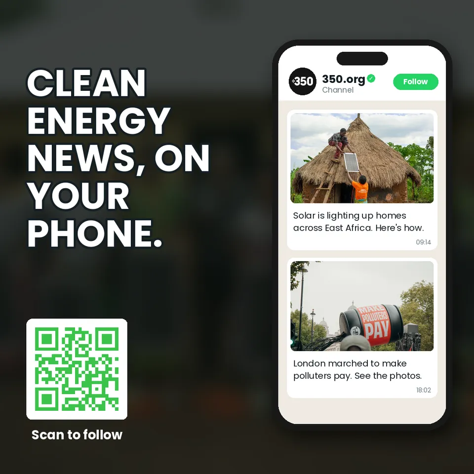Scan to follow 350 on WhatsApp