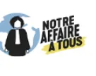 Logos of environmental organizations including Reseau Action Climat, Reclaim Finance, Les Amis de la Terre France, Notre Affaire à Tous, 350.org, and Greenpeace arranged horizontally on white background.