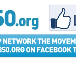 Like 350.org on Facebook
