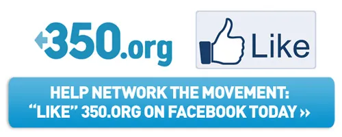 Like 350.org on Facebook