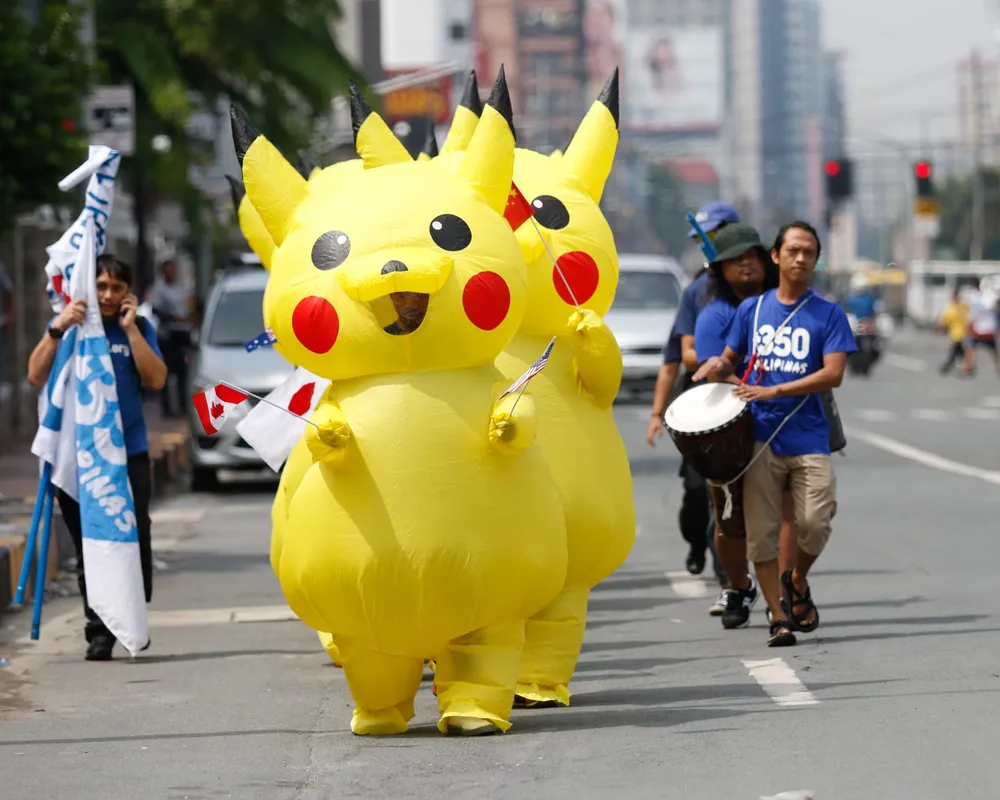 Pikachu Action at the Japan Embassy - AC Dimamatac