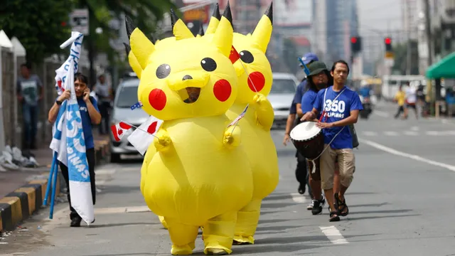 Pikachu Action at the Japan Embassy - AC Dimamatac