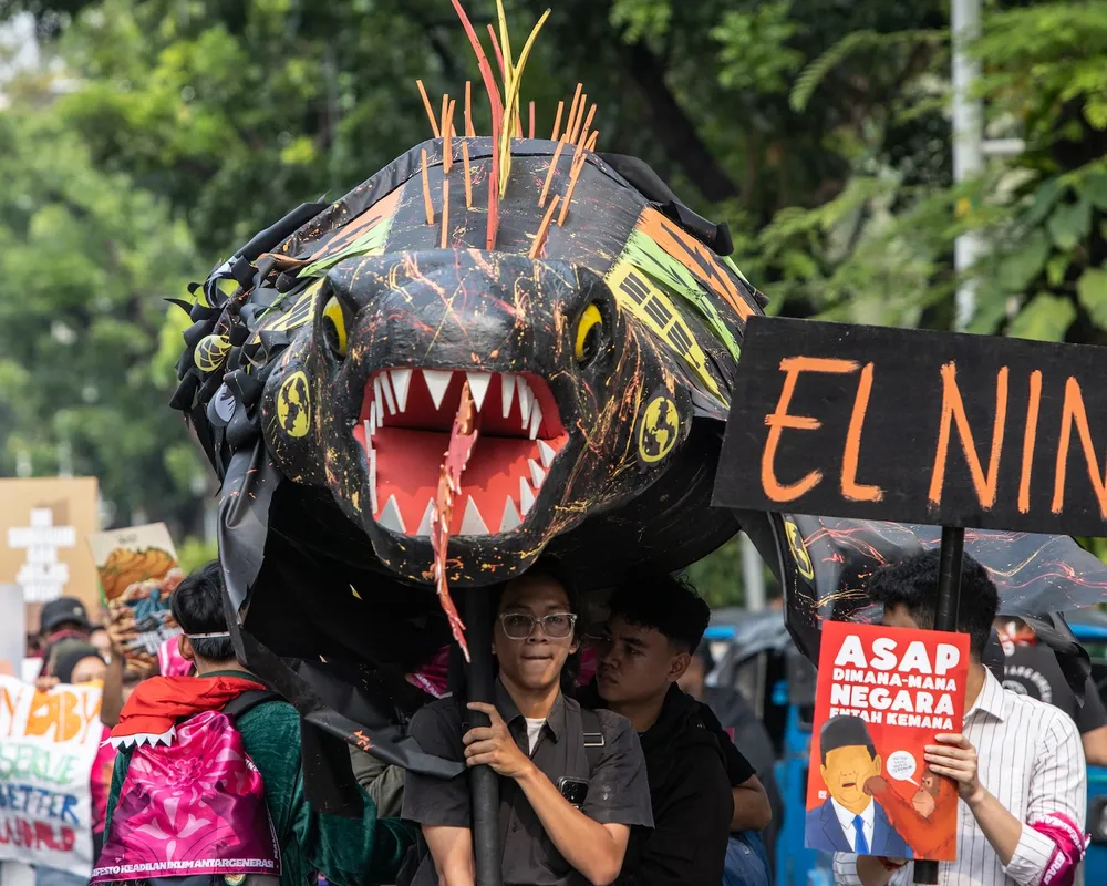Direct action "Manifesto Keadilan Iklim Antargenerasi" in Jakarta, 30 October 2026
