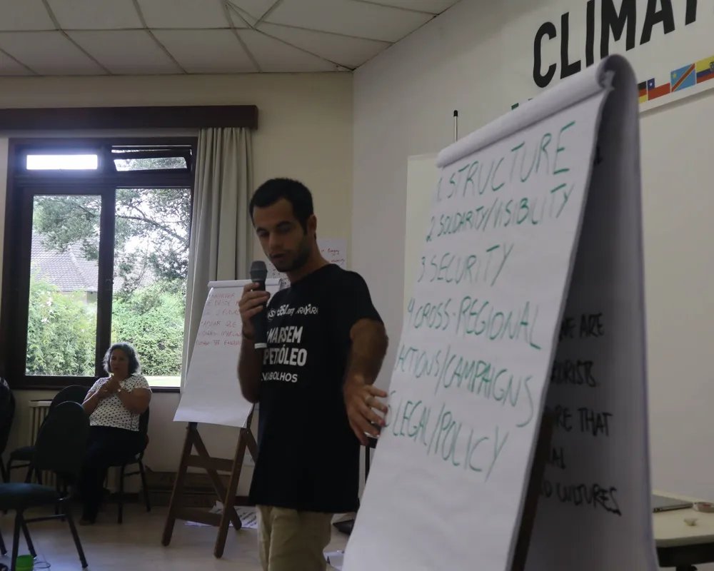 Ilan Zugman no encontro Climate Defenders