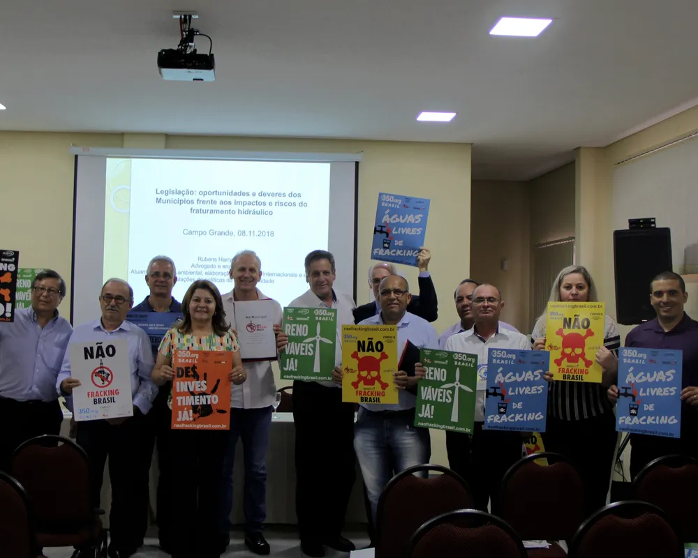 Vereadores do MS aderem a campanha não fracking