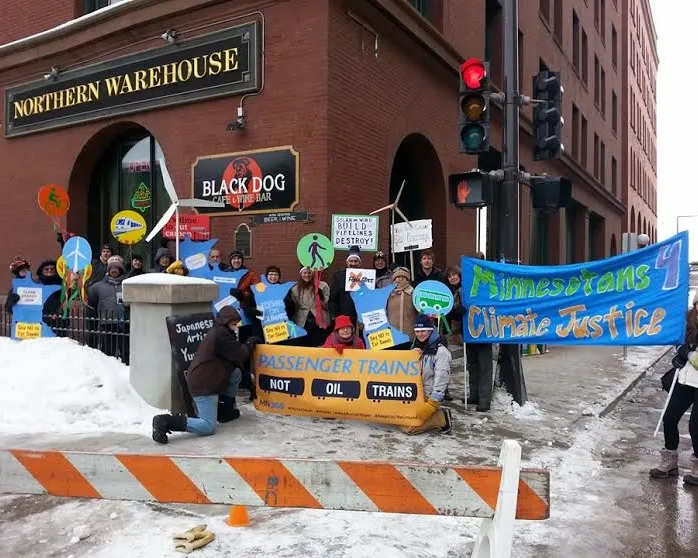 MN obama oil train protest