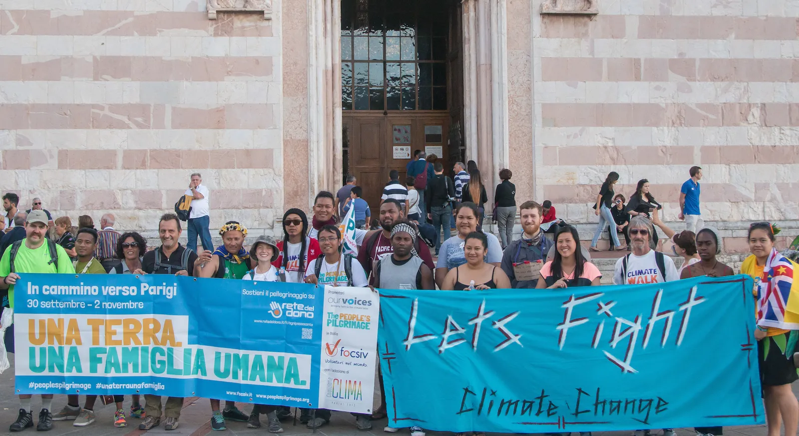 PCWs and the Peoples Pilgrimage arrive in Assisi
