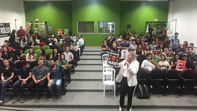 Palestra Suelita Rocker - Não Fracking Brasil - Santa Catarina - 22/10/19