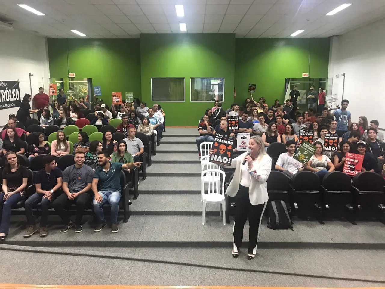 Palestra Suelita Rocker - Não Fracking Brasil - Santa Catarina - 22/10/19